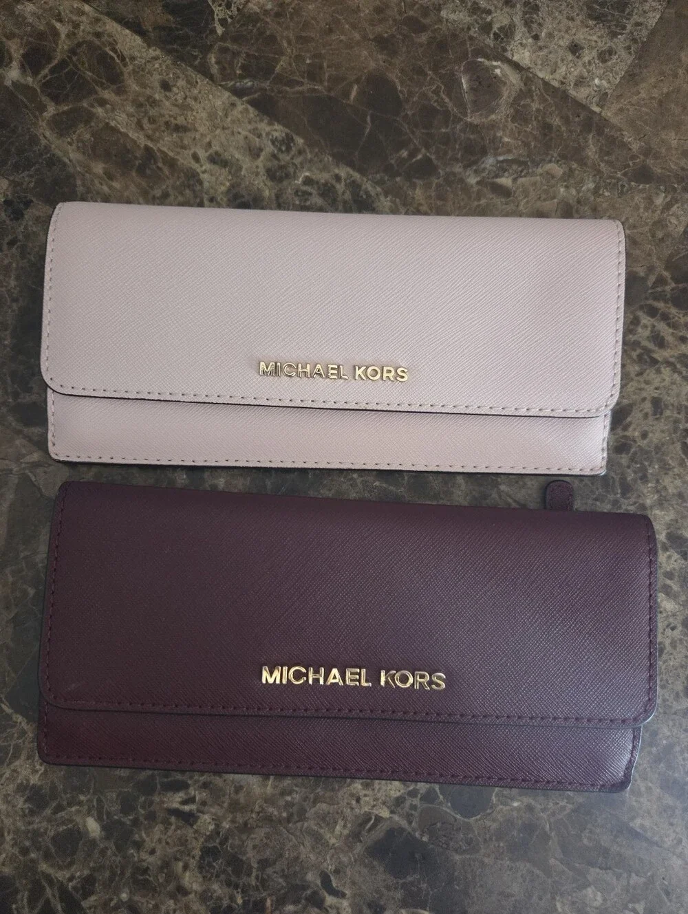 Michael Kors Saffiano Leather Jetset Slim Wallet Bundle Brand New!
